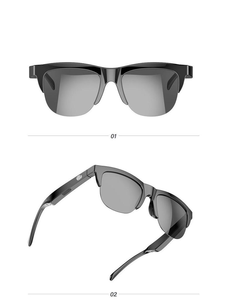 F06 Bluetooth Sunglasses with Headphones - Lightweight, Pure Sound, Shading, Sports & Leisure.