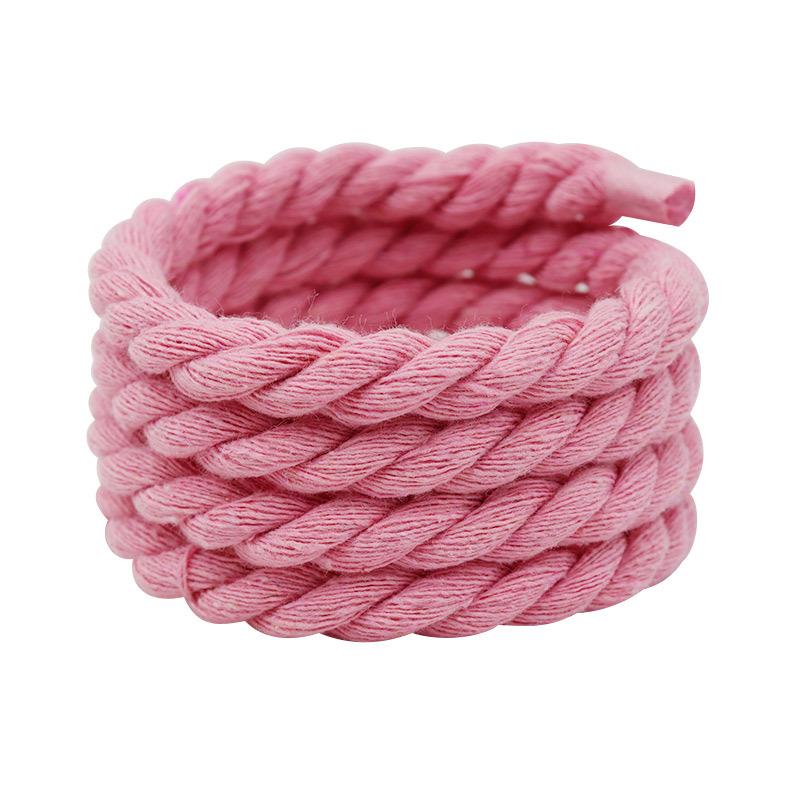 1Pair Round Shoelaces Colorful 1CM Thicker Cotton Shoelace Running Sneakers Laces 100/120/140/160CM Boots Shoe laces Shoes