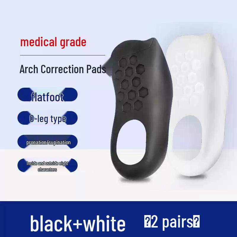 Wkładki ortopedyczne do podparcia wysokiego łuku stopy i korekcji płaskostopia - Unisex, Koryguje koślawość kolan i odchylenie stopy