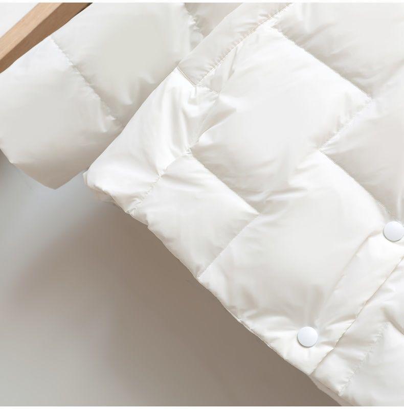 Women's Lightweight Down Jacket - Casual Large Lapel Stand Collar Short Coat for Autumn & Winter