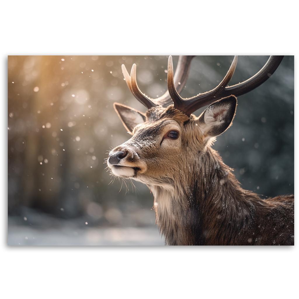 Canvas Print, Abstract Deer