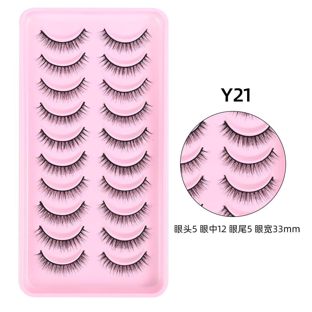 Whole One-piece False Eyelashes Hard Stems Natural Thick COS Thai Makeup Little Devil Daily 2026
