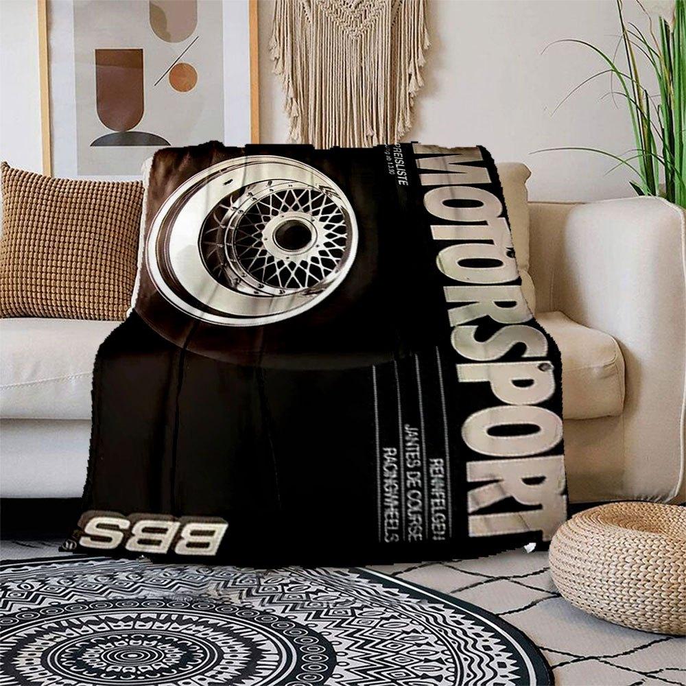 

BBS Motorsport Racing Wheels - Premium Quality PerformanceBlanket Flannel Throw Blanket for Sofa, Bed, Travel, Camping, Office, Couch, Chair 150x180cm