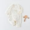 Butterfly Print Cotton Rompers for Newborns - Unisex Spring/Autumn Outfit