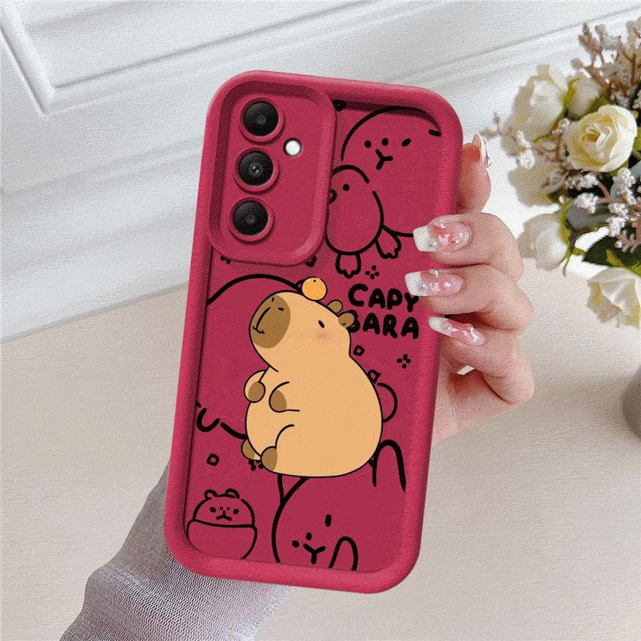Capybara Cartoon Phone Case for Samsung Galaxy A14 A13 A15 A23 4G A34 A33 A53 A25 A24 A54 A73 A55 5G A11 Soft Cover