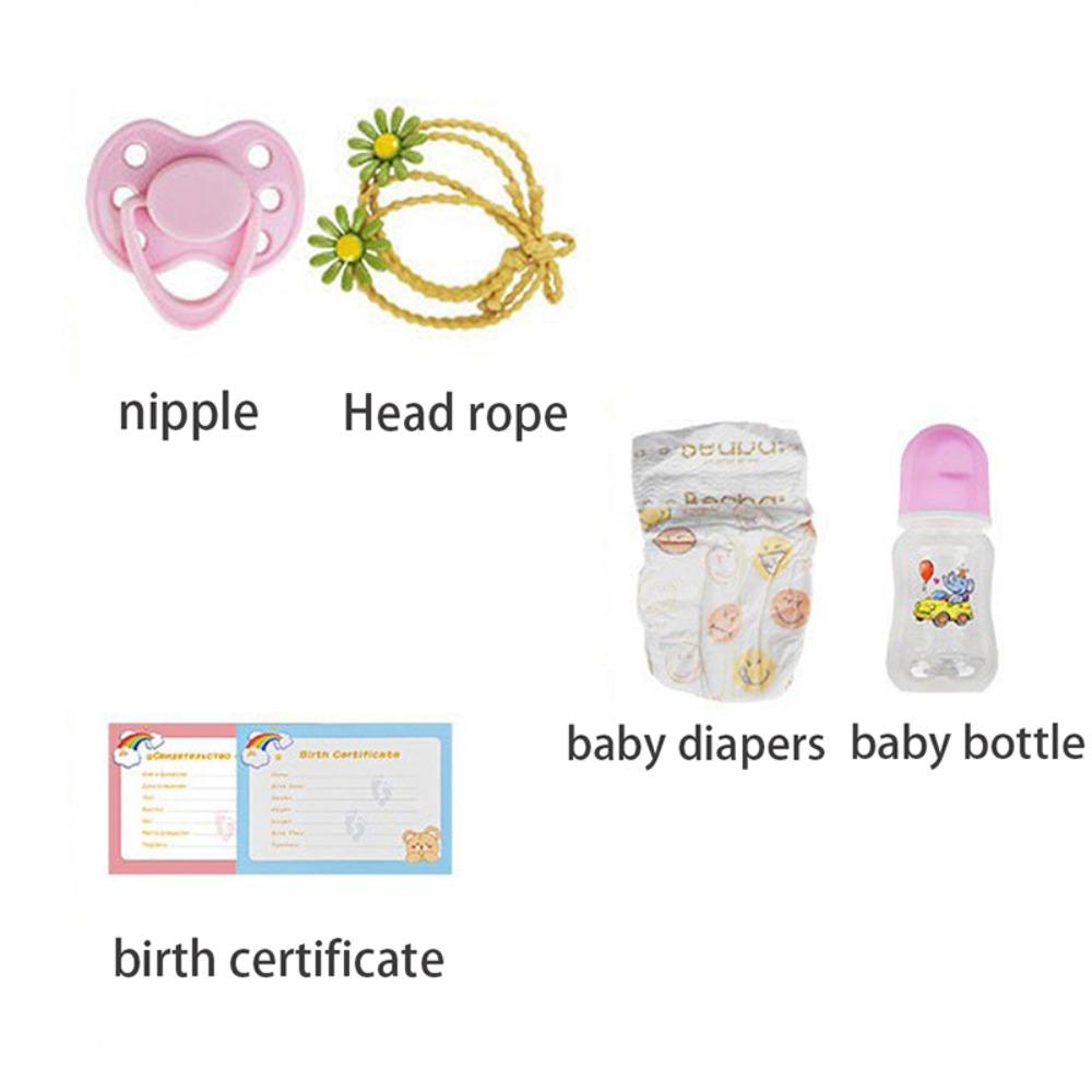 55cm Lifelike Reborn Doll Simulation Baby Soft Plastic 22 Inches Girl Toy Real Princess Children's Gift Dress Up Dolls