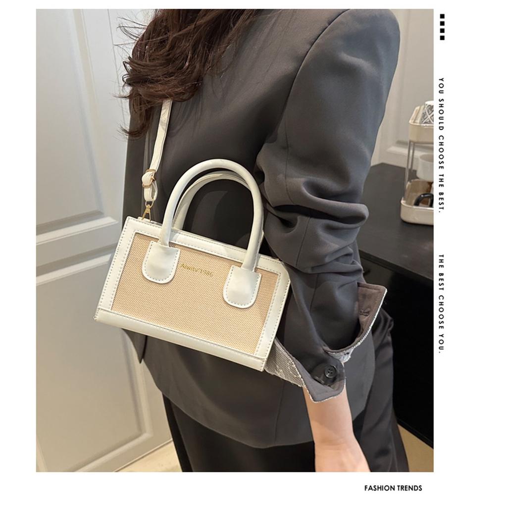 Ladies Out Splicing Commuter Large Capacity Fashion Handheld Crossbody Shoulder Bag For Women