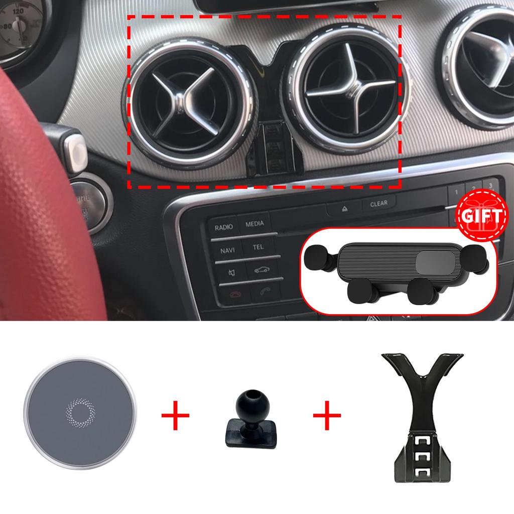 Fit for Mercedes Benz B Class W246 GLA CLA 2011- Screen Base Mount Phone Holder Dedicated Clip-On Navigation Bracket Car