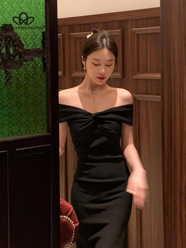 Neue Elegante Party Kleid Frauen Ein-schulter Schlank Falte Midi Weiß Weibliche Kleider 2023 Satin Hüfte Paket Club straße Dame Robe