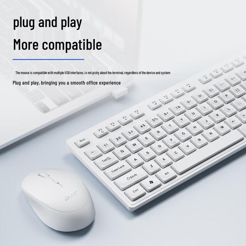Bezdrátová klávesnice a myš Acer KM412