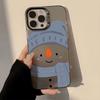 Simple snowman for iPhone17ProMax Christmas phone case Apple 15/14 niche 16Pro large hole