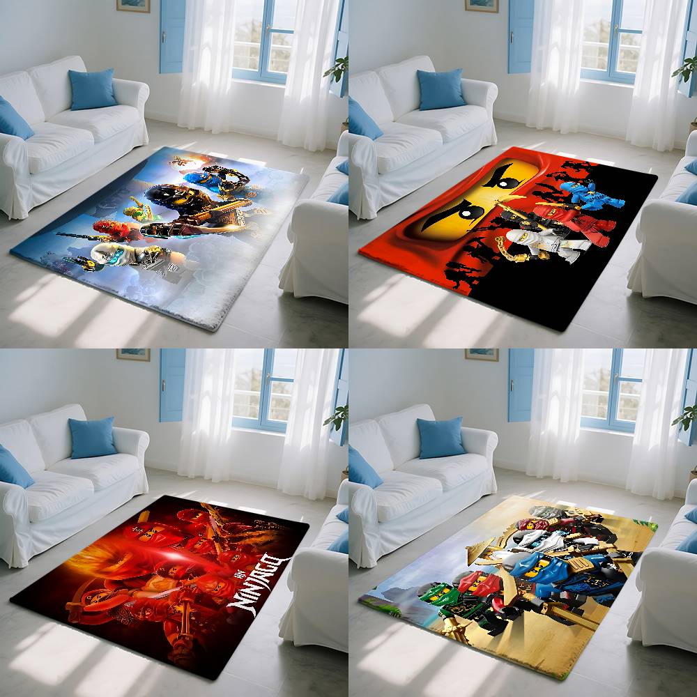 Cartoons-r-Ninjagos-cool Floor Mats Carpet For Living Room Decor Lounge Area Anti-slip Foot Mat Entrance Doormat