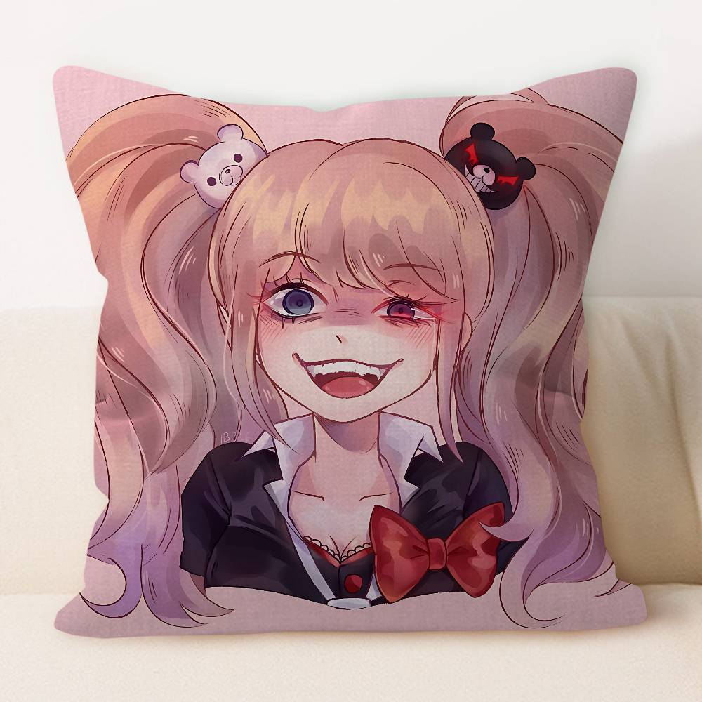 J-Junko E-Enoshima Pillow Gift Home Office Decoration Bedroom Sofa Car Cushion Cover Case 45x45