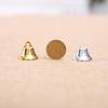 10Pcs 2.1cm Metallic Jingle Bells Christmas Tree Decorations Small Bell Pendants for Holiday Decoration DIY Jewelry Craft Home