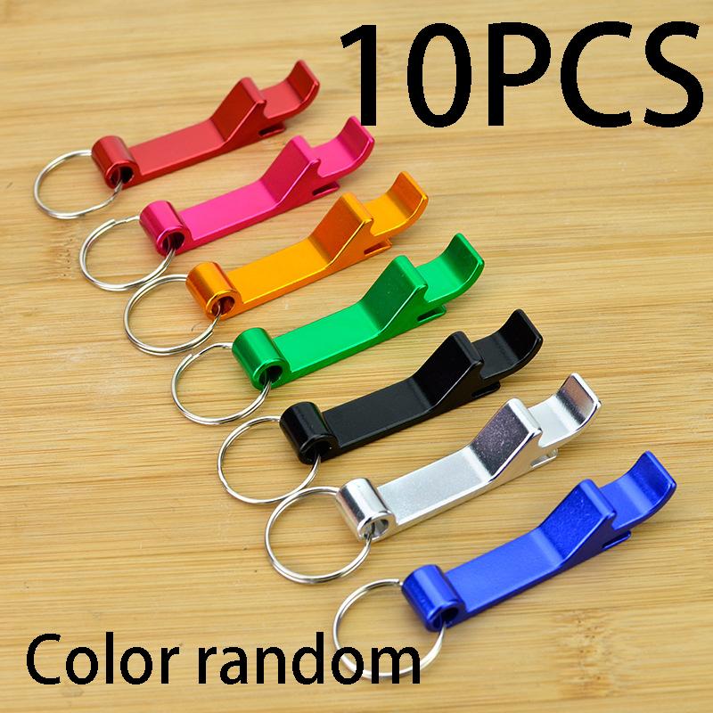 Single Creative Personalized Beer Bottle Opener Keychain | Rectangular Multi-Functional Tool, Multi-Color Available, Portable