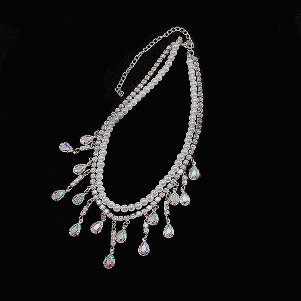 Chic Pearl Luxury Necklace – High-End Celebrity Style разноцветный серебристый
