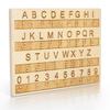 Thickened Braille Alphabet Board Wooden Braille Self-Learning Tool  Visual Impairment Aids