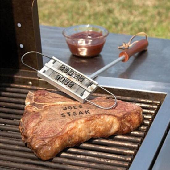 Barbecue Branding Iron Custom Branding Iron Stamp with Changeable Letters for Steaks Cakes
