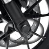 Black Metal & ABS Motorcycle Front Axle Nut Cap - 1 Pair, Compatible with Most Models