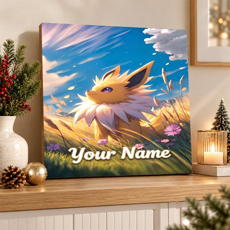 Jolteon Custom Name Diamond Painting Personalized 5D Full Drill DIY Diamond Art Home Decor