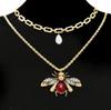 Personalized Retro Insect Water Drop Animal Earrings Necklace Niche High-end Precision Earrings Women