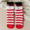 Fashion Design Korean Style Duck Deer Coral Fleece Socks Christmas Hosiery Women Socks Floor Socks