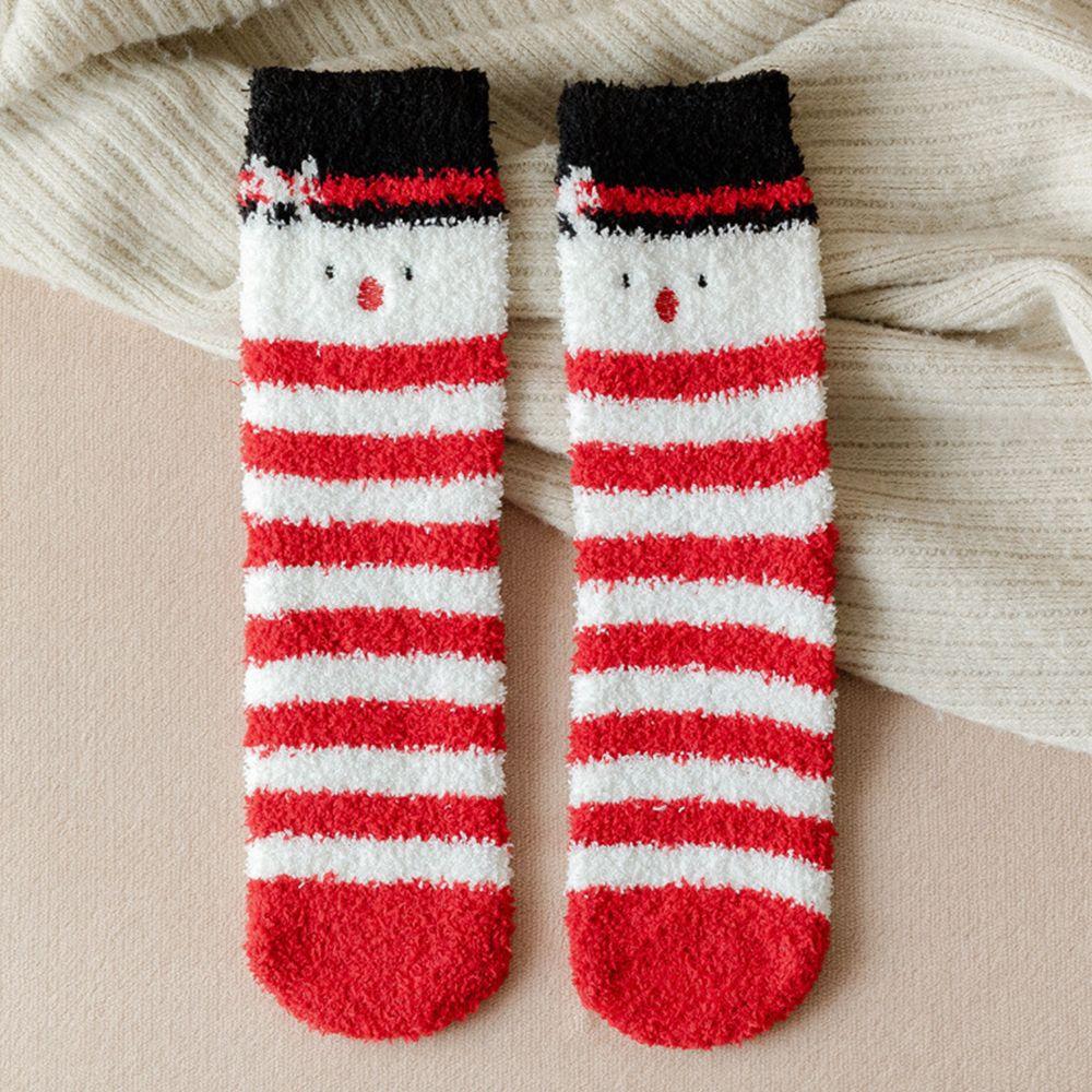 Fashion Design Korean Style Duck Deer Coral Fleece Socks Christmas Hosiery Women Socks Floor Socks