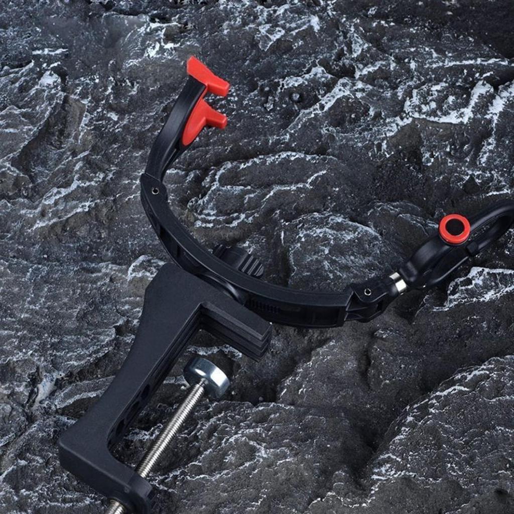 Fishing Rod Holder with Clamp Heavy-Duty Gear Wear-Resistant for Anglers