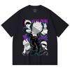 230 Gsm 100% Cotton Jujutsu Kaisen V14 Gojo Print Unisex Heavy Cotton T Shirt