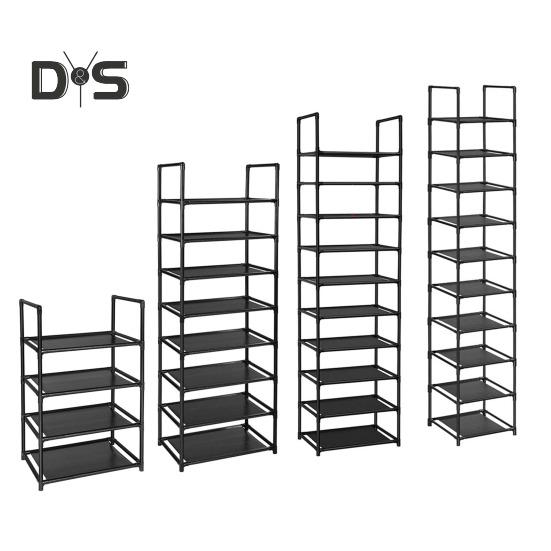 Schuhregal mit staubdichter Abdeckung Hohe Stabilität Starke Tragfähigkeit Einfache Montage Mehrstöckiges Schuhschrank-Lagerregal