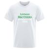 2025 Lehunisex Brothers Risk Unisexageunisext Departunisext Unisex High Quality Print Solid Color Short Sleeve TShirt Comfortable Casual Tops