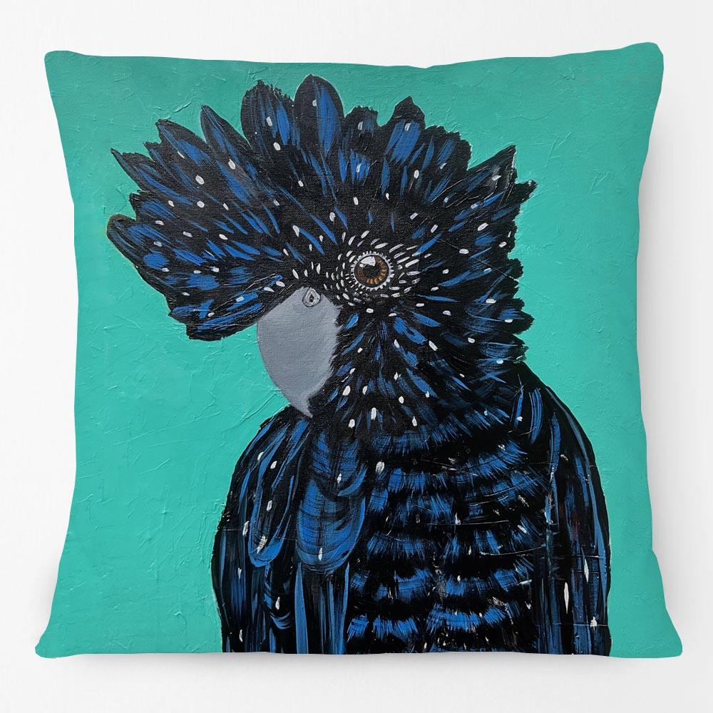 Australian Cockatoo Birds Animals Portrait Painting Cushion Cover Decorative Pillow Case