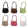 Leather Tote Bags Solid Color Handbag Armpit Bags Versatile Shoulder Bags