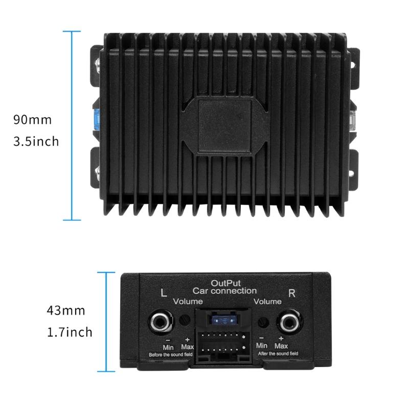 High Performances 4 Channel Car Sound Amplifier Supports Optical Input & Mobile Control Upgrades for Enhanced Sound