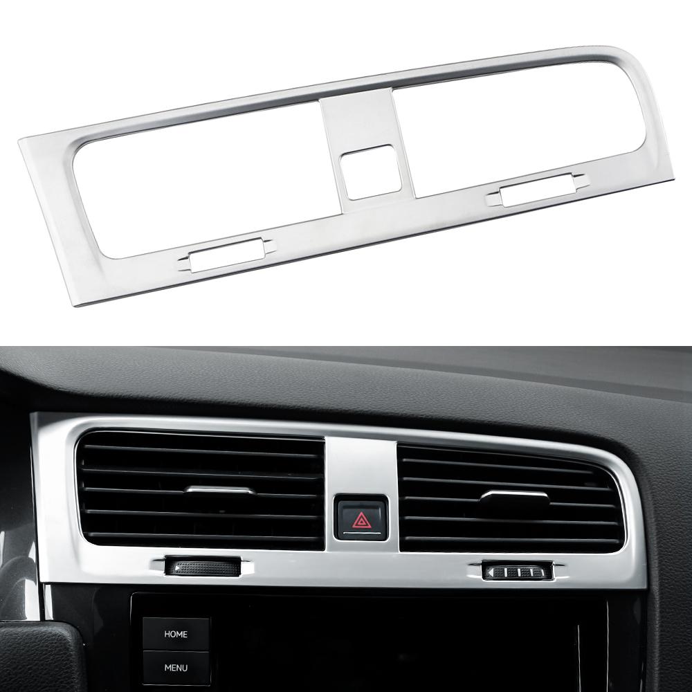 

ABS салон автомобиля центр вентиляционное отверстие крышка накладка наклейка для Volkswagen VW Golf 7 MK7 7,5 MK7.5 LHD 2013-2019