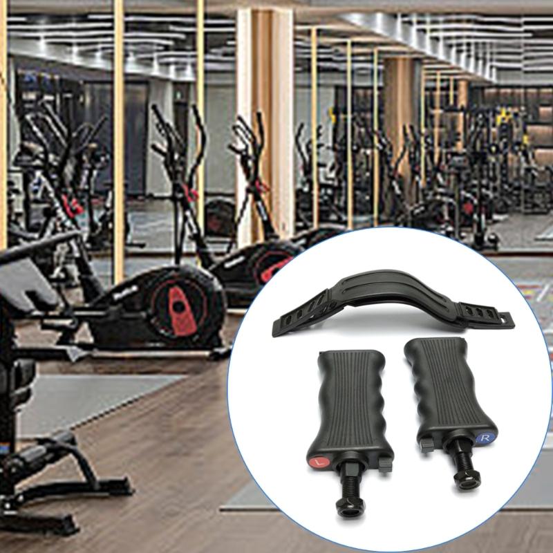Trainingsrad Ersatzpedale Kunststoff Griffigkeitsverbesserung Verstellbarer Riemen 1,25cm Gewinde für Wartung von Fitnessgeräten