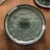Kiln Glaze Large Plate Retro Style Round Plate Home Restaurant Dish Plate Dessert Plate Japanese Tableware Steak Plate