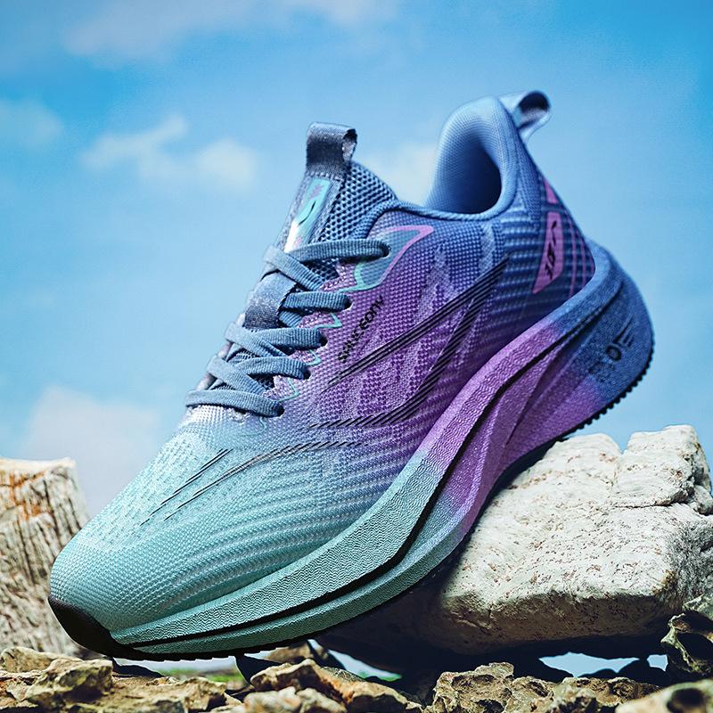 

Подростковые универсальные кроссовки для бега с попкорном, сверхлегкие, мужские, амортизирующие, нескользящие и дышащие, студенческие кроссовки с карбоновой подошвой, тренд 38