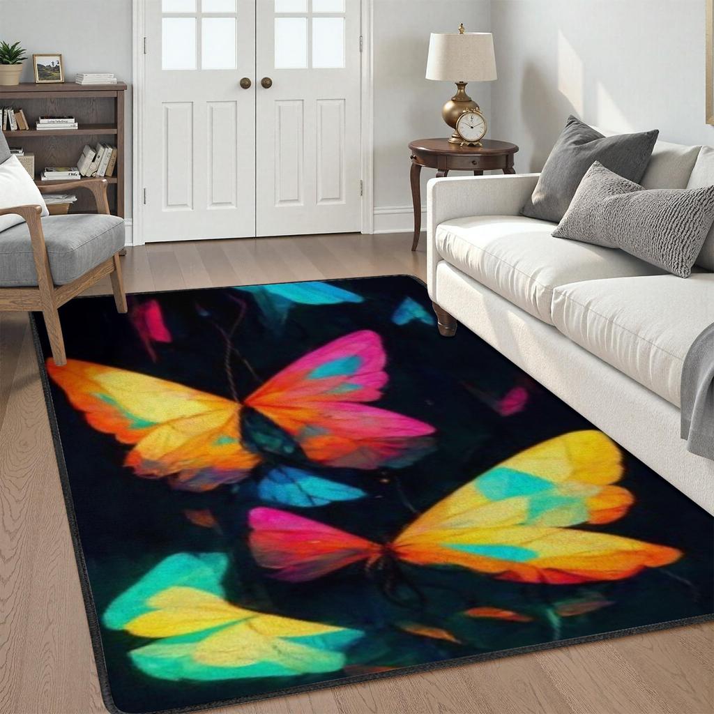 1PC Metropolis Skyline Kitchen Rug Non-Slip Door Mat Pop Design Bathroom Rug Bath Mat Carpet for Home Sink Laundry Decor