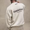 Fear of God Essentials Fleece Crewneck With Velvet Logo SS22 Unisex Sweatshirt Dark-Oatmeal FOG-SS22-614
