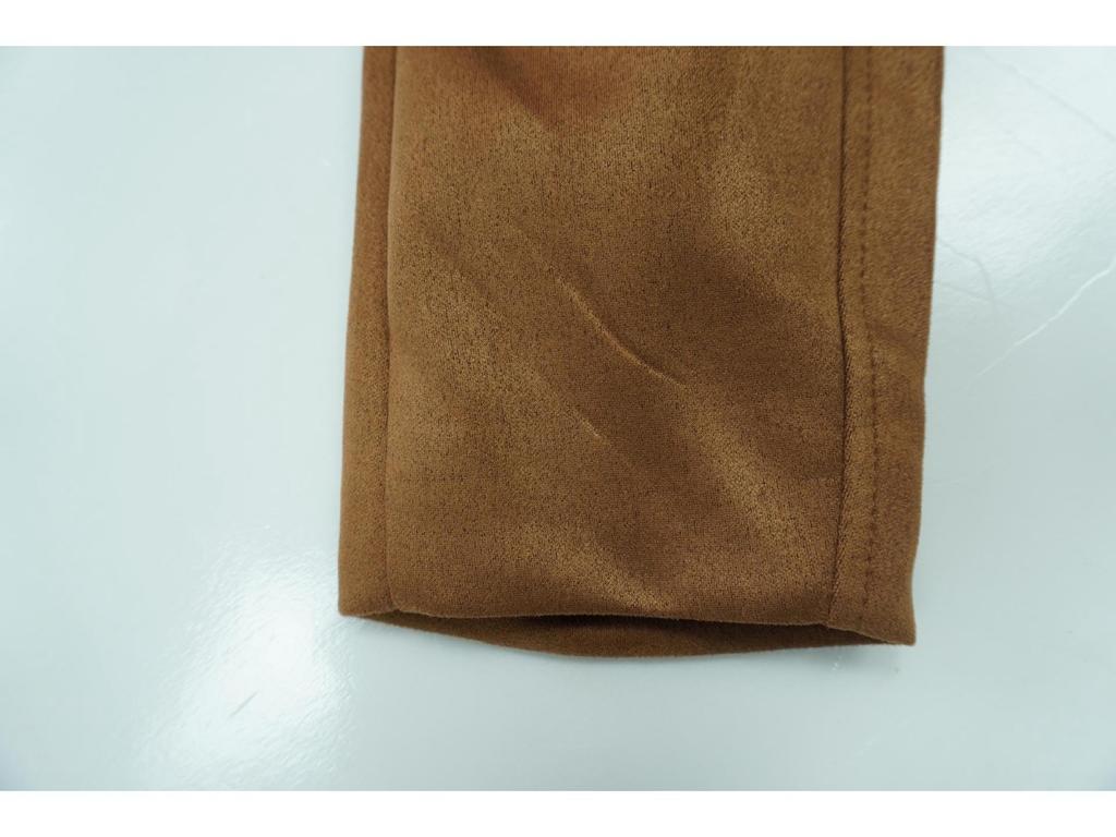 Vintage Brown Loose Fit Women's Long Sleeve Blazer with Pockets