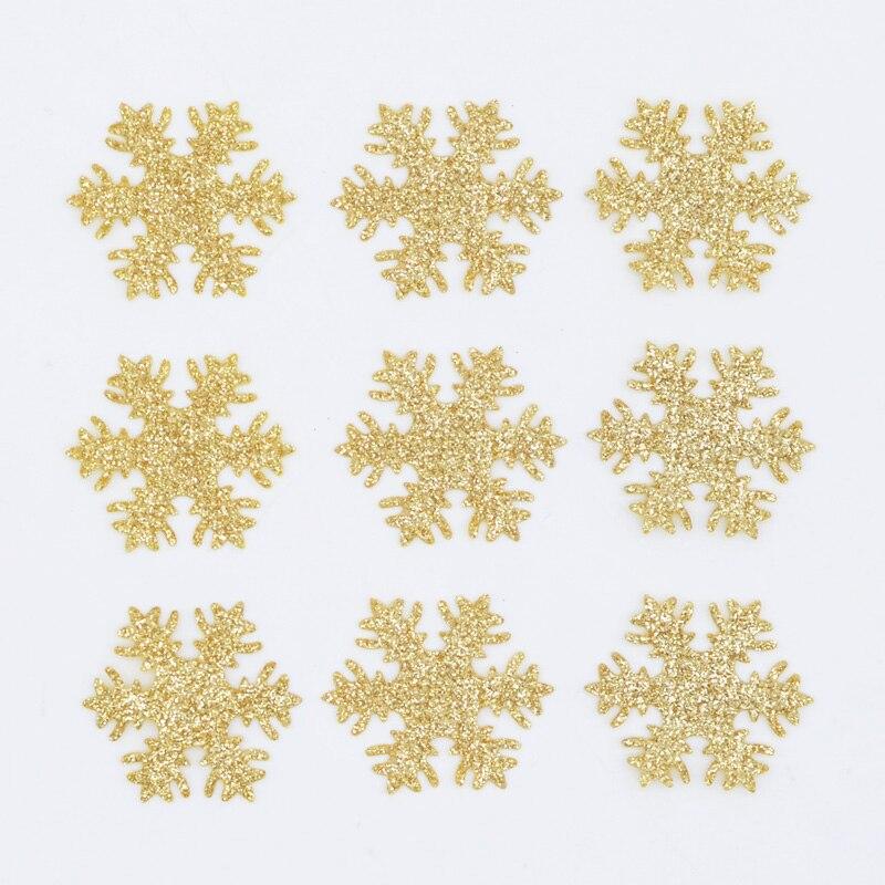 Hurtownie 500 sztuk 30mm brokat srebrny płatek śniegu Scrapbooking aplikacja DIY rzemiosło naszywki rzemiosło dekoracyjne Ornament akcesoria