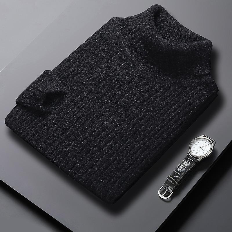 Men's Chenille Fuzzy Knit Pullover Sweater