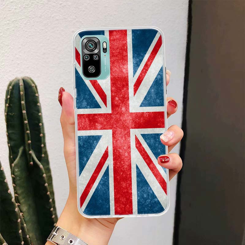 

London United Kingdom England Flag For Xiaomi Redmi Note 14 13 12 11 Pro Plus Phone Case 14S 12S 11S 11E 11T 10S 10 9S Fundas Co Redmi Note 10(10S)