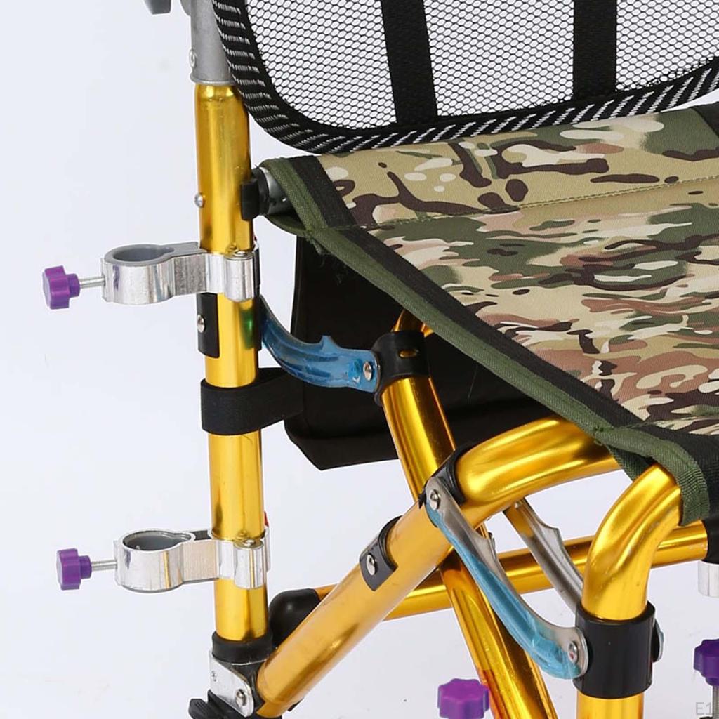 2 Piezas Soporte Plegable para Sombrilla de Pesca Abrazadera Soporte Clip para Playa Exterior para
