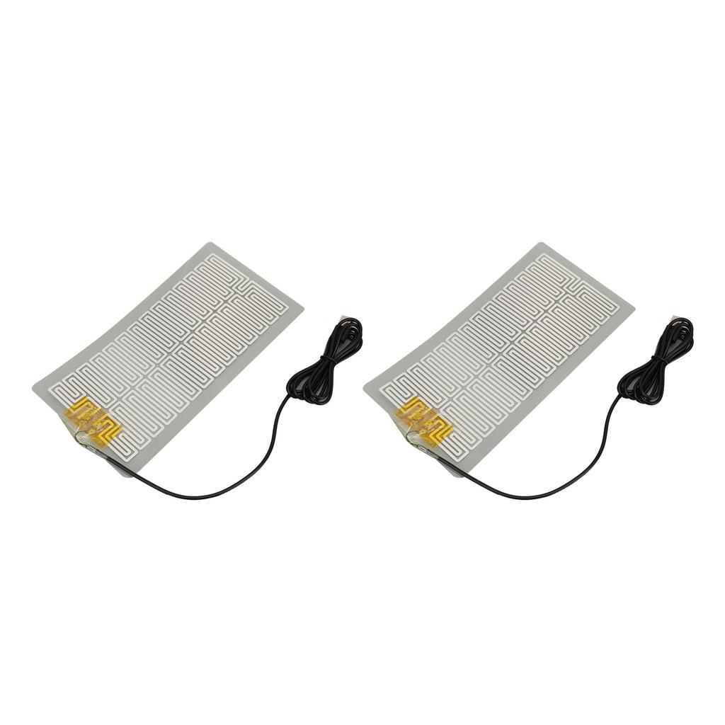 2 ks Vyhřívaný pás na pas USB 5V Elektrická kovová vyhřívací podložka s 150cm napájecím kabelem pro pas