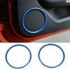 Interior Door Speaker Cover Trim Decor Accessories For Ford Mustang 2015-20 Blue