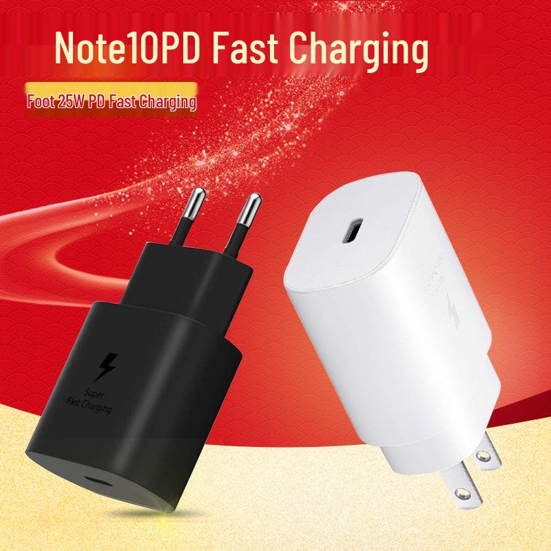 

25W Super Fast PD Charger for Samsung Note10/S20 - US/EU/UK Certified C Port (Model: TA800) 18W Real