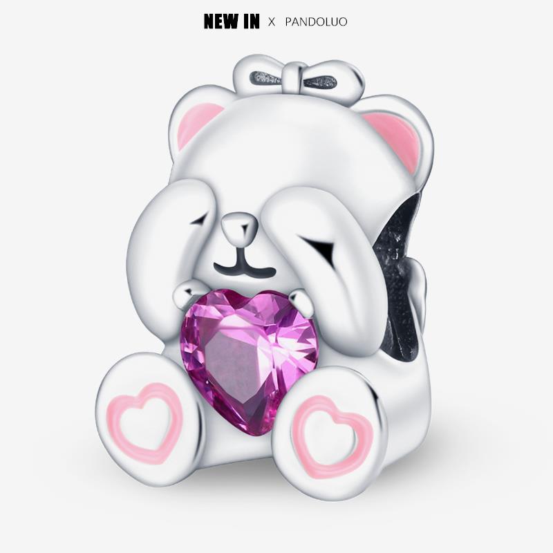 New In Copper Cute Pet Animal Shapes Charm Beads Fits Pandach Original Charms Bracelet For Women Pendant Bead Jewelry