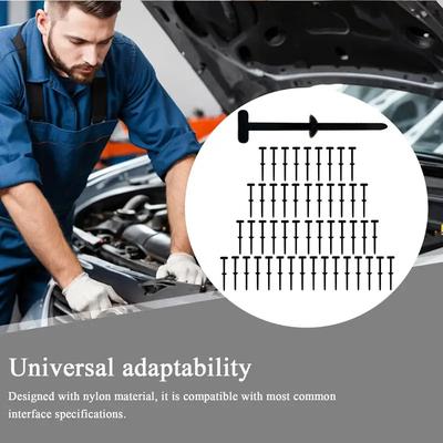 20pcs Heavy-Duty Nylon Self-Locking Cable Ties with Pin UV Resistant for Car Body Management